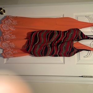Swim bathing cruise attire. Size 18 18W Both have lightly padded bra area.
